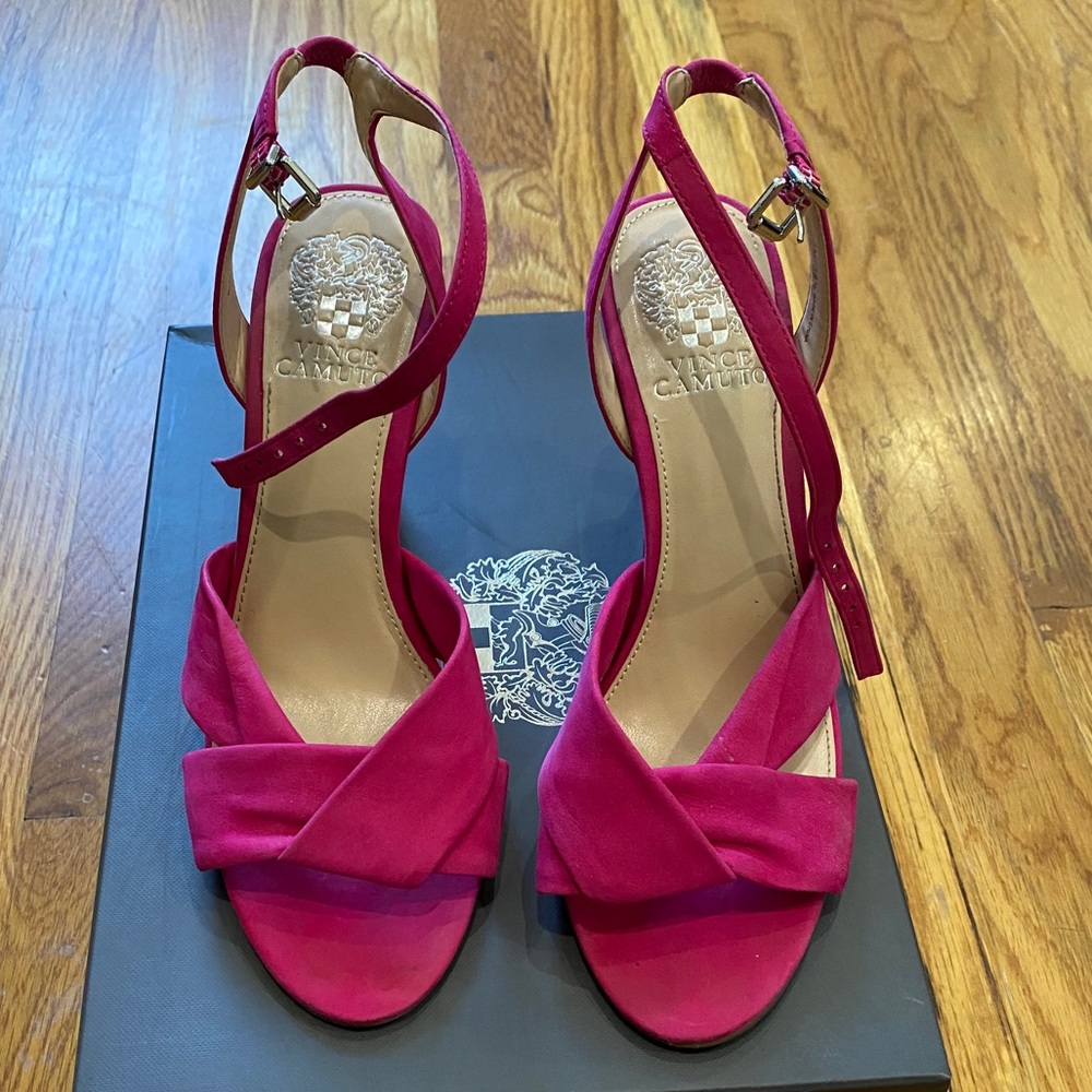 Vince camuto hot berry pink sandals